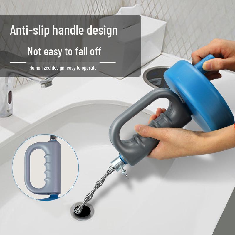 Hand-Crank Toilet and Drain Unclogger Tool