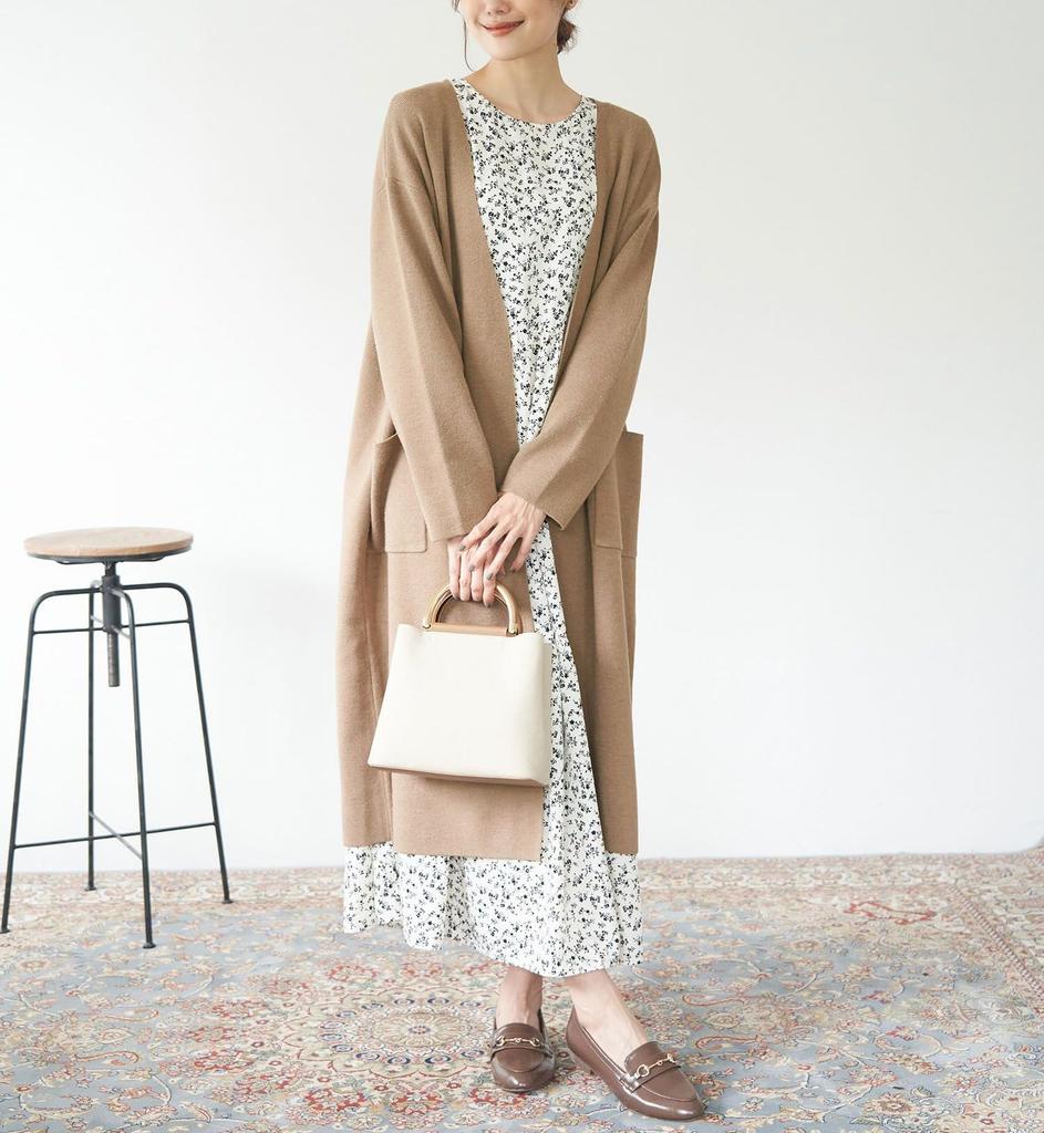 ROPE PICNIC Knit Cardigan Brown Women's (WEB Exclusive) GDK63010, (23)