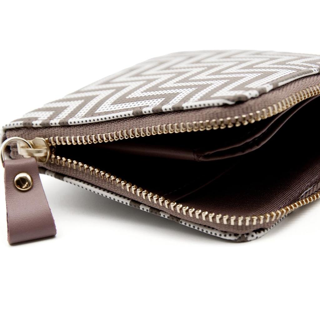 Indenya Inden CHEVRON Coin Purse Bill Pocket Compact Wallet Traditional Craft Koshu Inden Deerskin Lacquer Original Brand [Indenya] (No.7602)