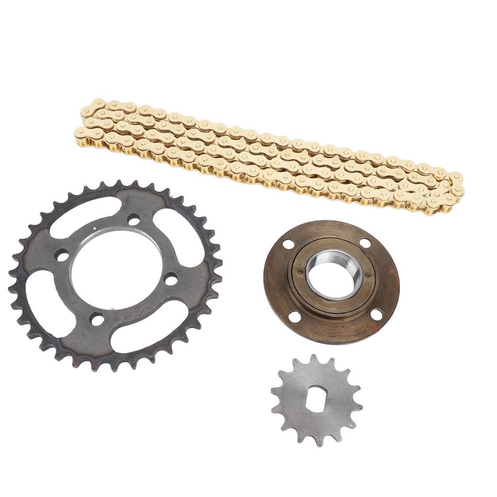 420 Kettenradsatz 96 Kettenglieder ID 12x17mm 14Z vorderes Kettenrad 36Z hinteres Kettenrad Leerlauf ohne Zähne