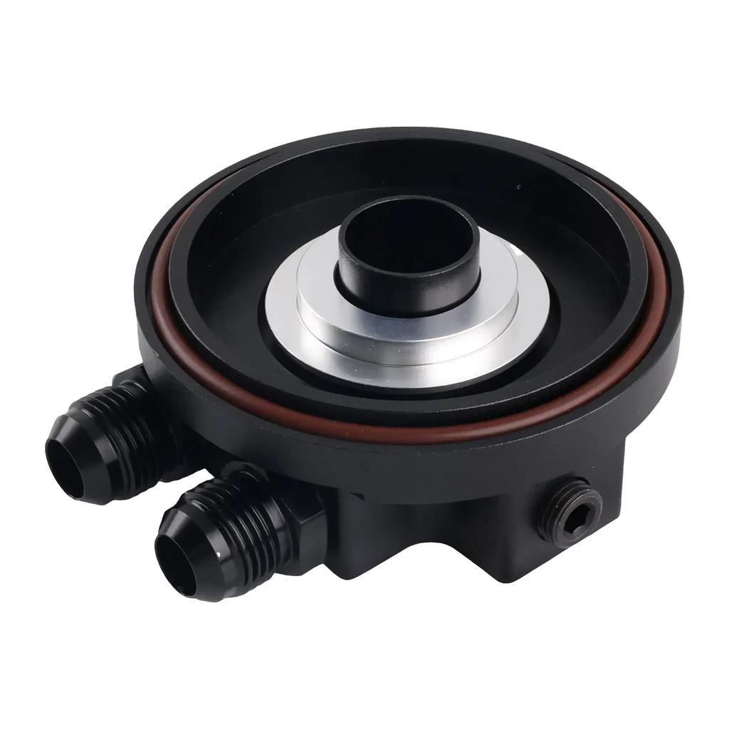 Easy Install Oil Filter Cap With Oil Cooler Fittings for BMW M50 S50 S52 S54 E36 E46 Aluminum Replacement 11421711075