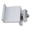 Solar End Clamp Bracket Clamp Mounting Bracket Silver Z Style Aluminum End Home Improvement Solar Support Adjustable