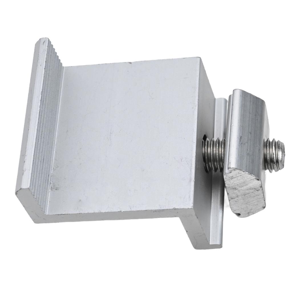 Solar End Clamp Bracket Clamp Mounting Bracket Silver Z Style Aluminum End Home Improvement Solar Support Adjustable