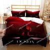 Rapper Kanye West Musik 3D Bettwäsche-Set Bettbezug Kissenbezüge Einzelbett Twin Full Queen King Size Heimdekoration Tagesdecke Jungen Geschenk
