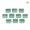 10Pcs PCB Terminal Block Connector Pitch 5.0MM KF301 Straight Pin 2/3/4/5/6P Screw PCB Terminal Blocks Connector Assortment Kit