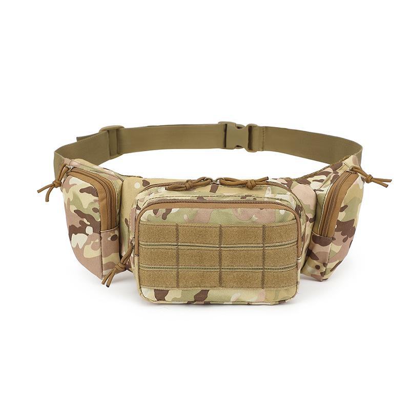 Men Waist Fanny Pack Belt Bag Tactical Military Motorcycle Rider Sports Climb Camping Nylon Male Tool Sling Chest Hip Bum Bag