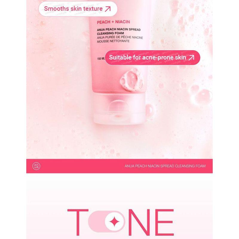 Anua - Peach Niacin Spread Cleansing Foam