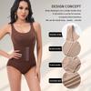 Bodysuit for Women Tummy Control Shapewear Round Neck Sleeveless Leotards Tops Waist Cincher Body Shaper Slimming Underwear