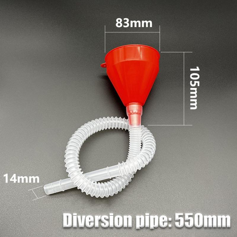Bildrivstoffpåfyllingstrakt med avtakbar slange Bilmotorsykkel 55 cm forlenget styrerør Langt munnstykke Motor påfylling av drivstoff plasttrakt