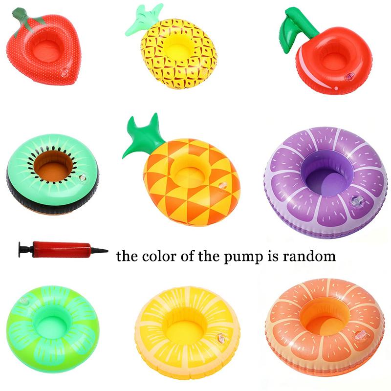 

WTEMPO Summer Inflatable Floating Drinking Stand Drink Floating Inflatable Coaster Perfect for Pool Parties 10pcs разноцветный