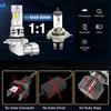 Universal 4PCS 6500K White LED Lamps 9005/HB3 + 9006/HB4 Car Light 16 LED Chips Each Bulb CSP LED Chips