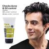 Ustraa Face Wash - Oily Skin - 100g | With Basil & Key Lime - For Acne-Prone Skin | Checks Acne & Blackheads & De-Tan Cream For Men-50g | No Bleach