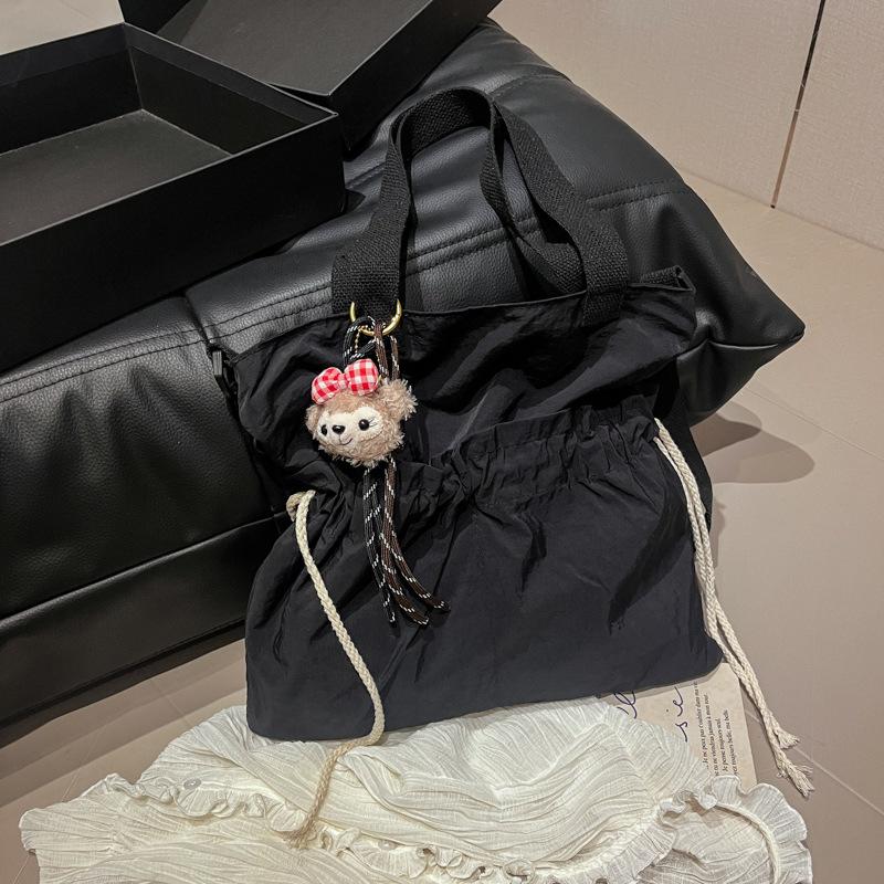 2025 new Japanese large-capacity literary and artistic style light and simple bag casual fashion tote bag student shoulder bag