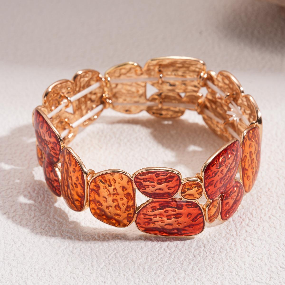 Dripping Irregular Geometric Splicing Elastic Bracelet Melad Feeling Jewelry