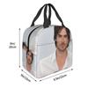 Soft Ian Somerhalder Damon Salvatore Insulated Lunch Bag for Kids School Cooler Thermal Food Box Tote Lunch Boxes Container