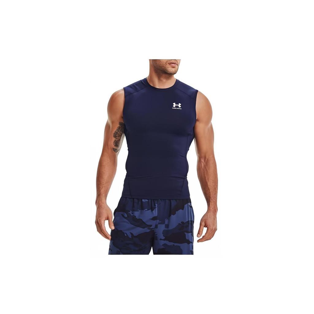 Under Armour Heat Gear Casual Sports Breathable Fitness Sleeveless Tank Top Men Tops Dark-Blue 1361522-410