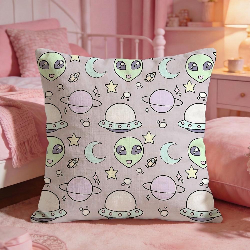 AnimalDreamy AliensS Cushion Cover Premium Comfort Reversible Pillow Cove Two In One Design for Any Room Car Interior