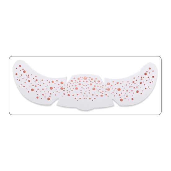 Nostalgie Freckles Face Tattoo, Glitter Makeup Patches, Sparkling Speckles, Holographic-Face Temporary Tattoo for Christmas Parties Musical