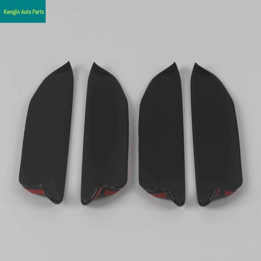 Volkswagen 2021 ID.4X Black ABS Mirror Cover & Rain Shield with Inner Door Handle Air Vent