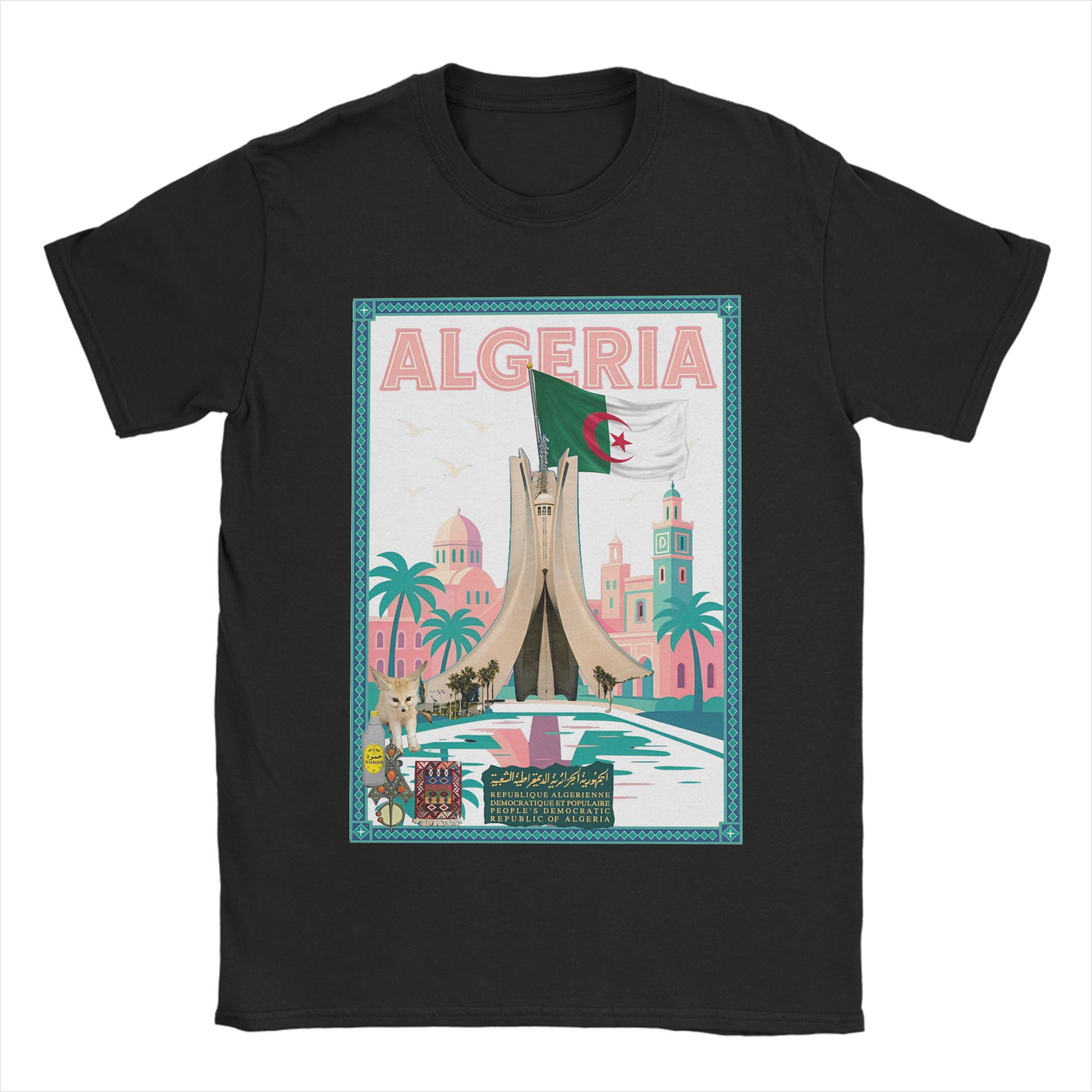 

Man T Shirt Algeria DZ City Algerian T Shirts Hip Hop Summer Tees Streetwear Casual Cotton Clothes Gift M