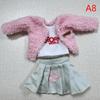 1/6 30Cm Dolls Clothes Baby Doll College Style Uniform Dress Doll Girl Toys
