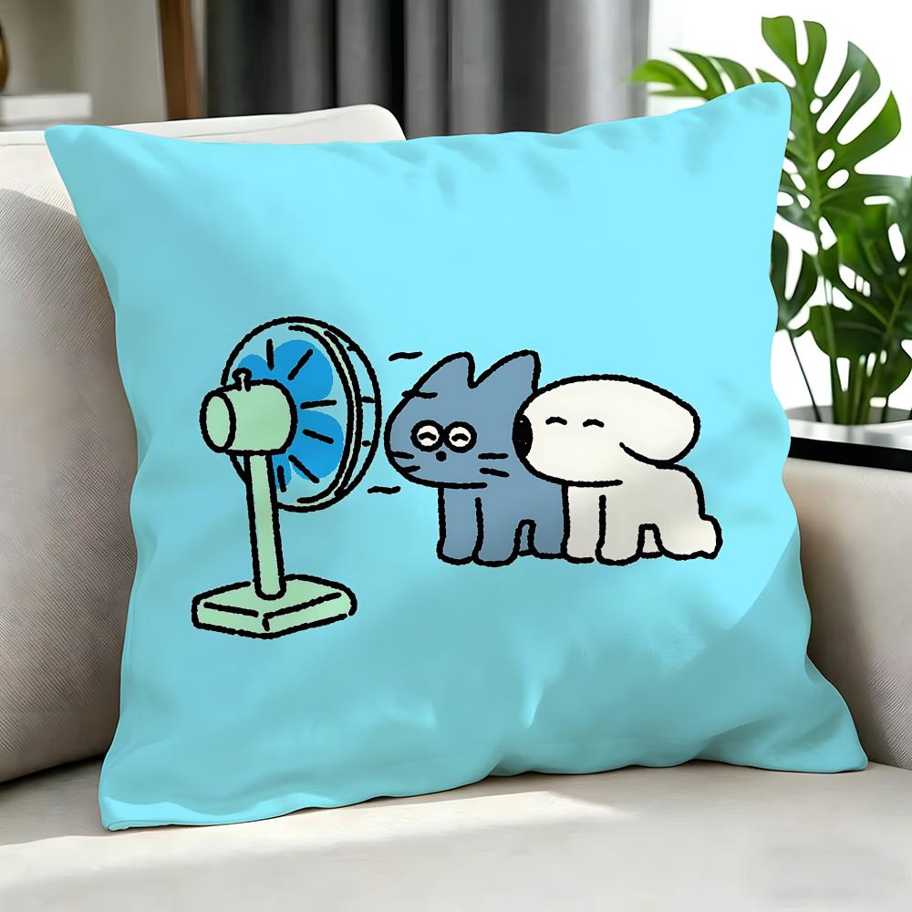 Cartoon CCartoon Cat Dog Cushion Cover Cushion Cover Set Pcs x x x Pillowcase Decorative Sofa Home Decor