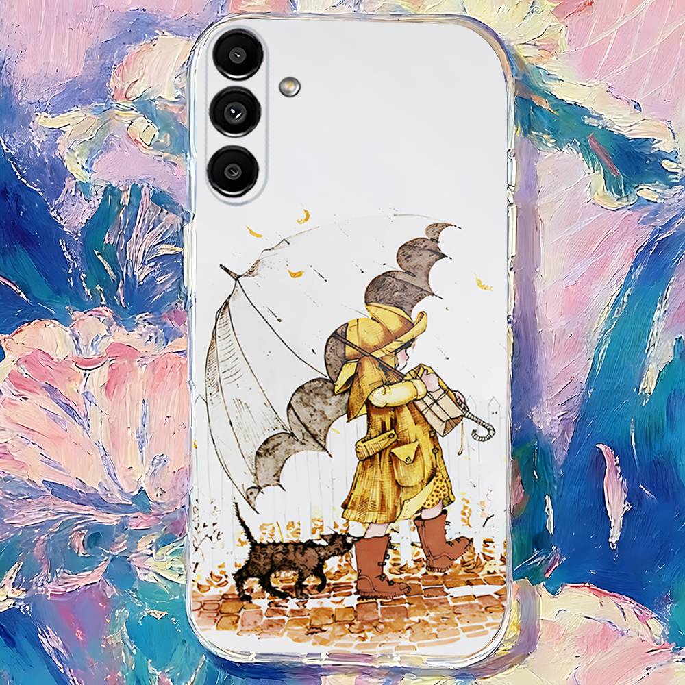

Pattern S-Sarah K-Kay Art Phone Case For Samsung S30,S25,S24,S23,S21,S22,S20,S10,5G,FE,lite,PIus,Ultra Transparent Cover SamsungS24