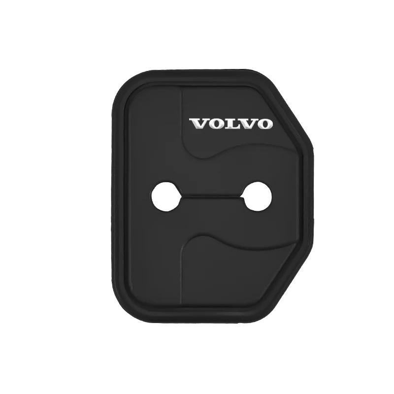 2/4 szt. Osłony Zamków Drzwi Samochodu Stal Nierdzewna Akcesoria Ochronne Do Volvo Rdesign Polestar AWD V50 S60 XC60 S40 XC40 XC90 V60