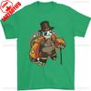 Steampunk Pandabär Herren T-Shirt Punk Style Kreatives Muster Druckdesign Herren Baumwolle Tee Tops Lässig Sommer Männlich Kurzarm