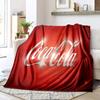 Christmas Gift Halloween Themed Cola Beverage Coca Cola Blanket Soft Home Furnishing Nap Decoration Four Seasons Warm Sherpa Blanket U18