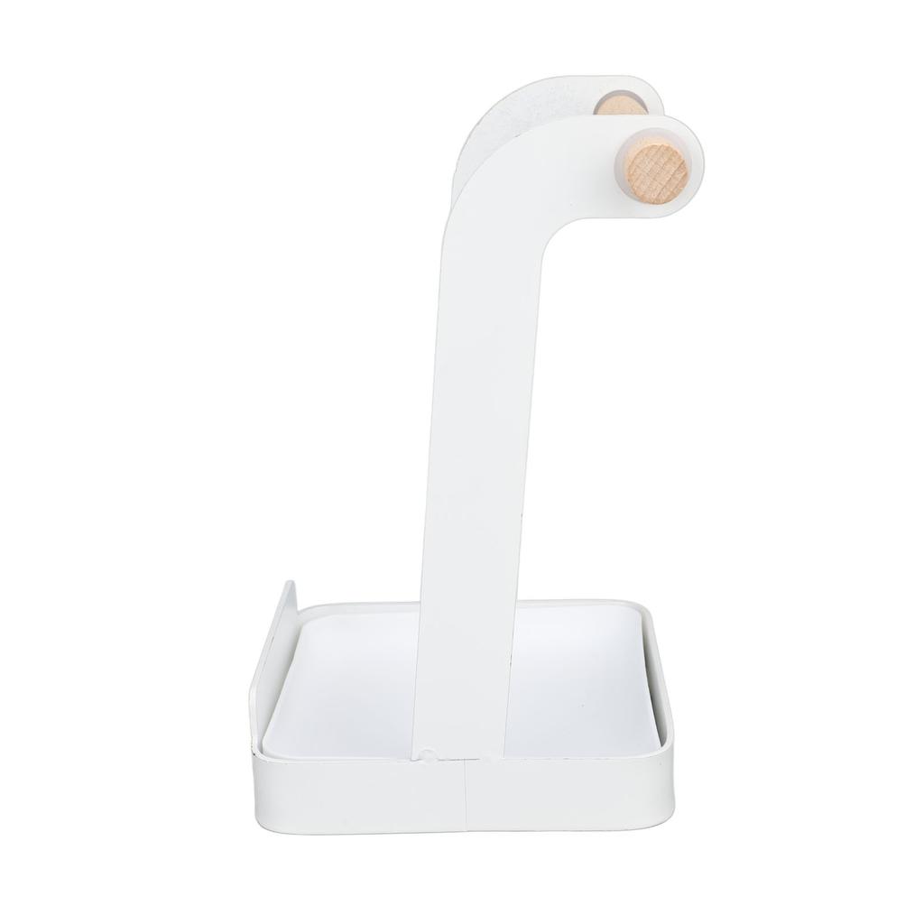 Pot Lid Holder Rack Multifunction Prevent Slip Iron Basin Wood Rack Cooking Tool Spatula Stand