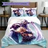 3pcs Duvet Cover Set (1*Duvet Cover + 2*Pillowcase, Without Core), Final Fantasy Print Bedding Set, Bedroom Decor, All‑Season, Birthday Gift