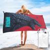 Godzillaed Minus One Half Face Movie Poster Monster King Beach Towel Soft Microfiber Quick Dry Absorbent Quick Towels For Bath