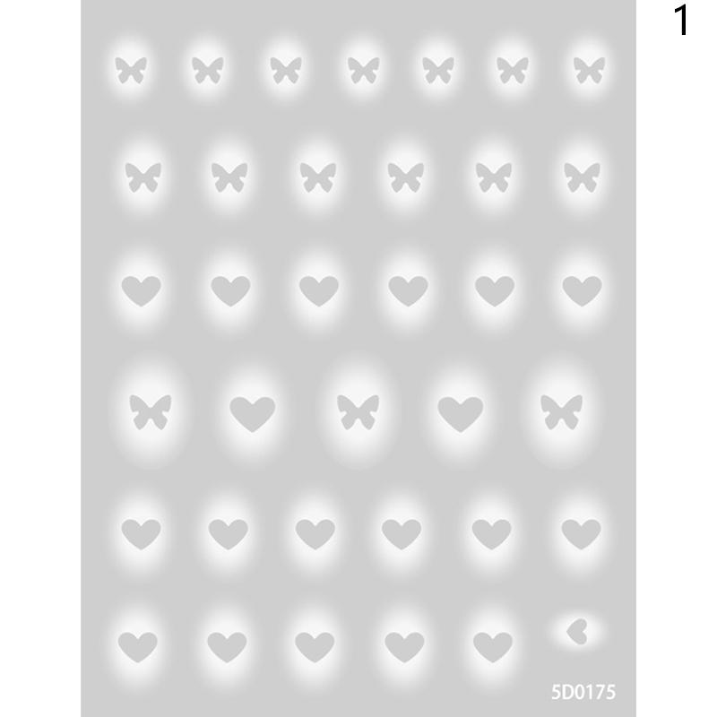 

Halo окрашенная полупрозрачная полая наклейка-бабочка для ногтей Love Star белая не спрей-наклейка для украшения ногтей