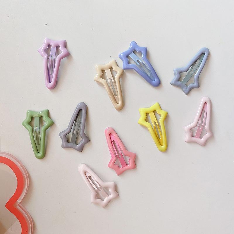 5/10 piece Broken Hair Bangs Hairpin Sweet Set Korean Girl Cute Hair Clip Set Cartoon Popular Hair Tie Hairpin Hair Accessories