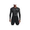 Under Armour HeatGear Běžecké kompresní fitness tričko Pánské topy Černé 1361525-001