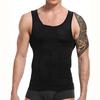 Men Shapewear Vest Compression Slimming Tummy Control Sleeveless Elastic Soft Sweat Absorption Breathable Solid Color Men Gym Tank Top