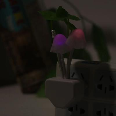 Novelty Mushroom Fungus Night Light & 85-265V Induction 220V Dream Lights Luminaria Water Ac110V Grass Led Lamp Us Plug Eu