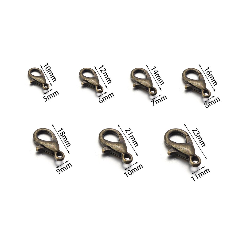 High Quality Metal Gold Silver Plated Lobster Clasps for Jewelry Making DIY Bracelets Necklaces Hooks Chain Closure Accessories
