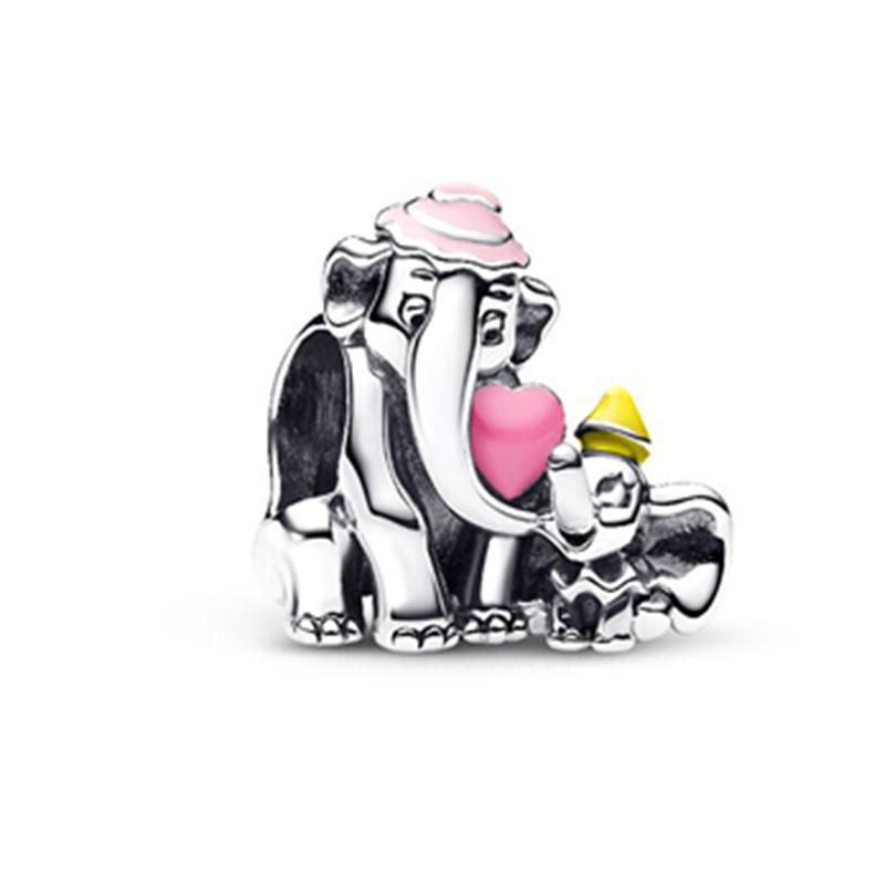 New Disney Charms Bracelet Winnie the Pooh Beauty and the Beast Dumbo Monsters Inc Jewelry for Women