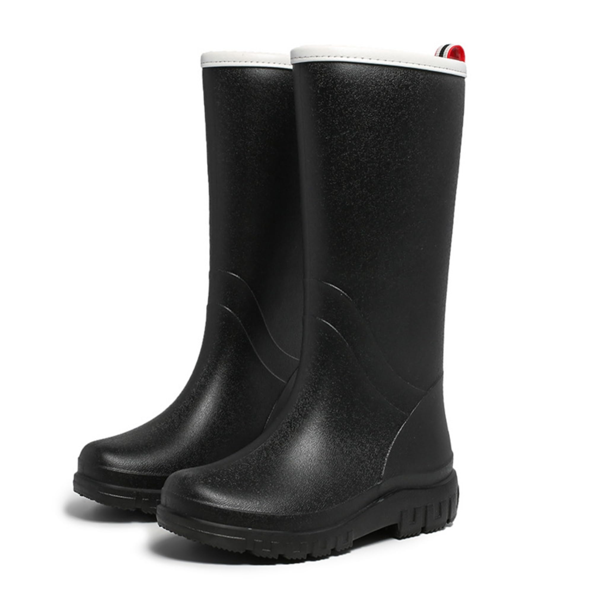 

Black Rain long rainy typhoon fully rainy farm waterproof shoes [uricca] [36] 23.0cm boots, boots, women s shoes, rain, season, protection, snow, чорний