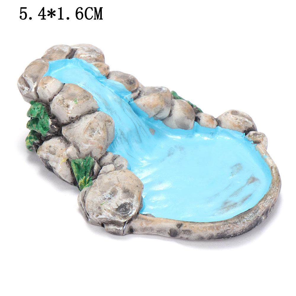 

1Pcs Diy Miniature Landscape Mini Pool Fairy Tale Garden Lawn Decoration Mountain Dollhouse Home Decoration Crafts Ornaments
