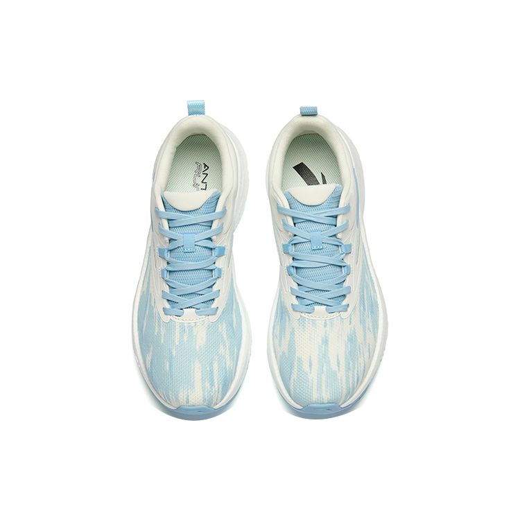 Anta Mars Foam Breathable Lightweight Low-Top Running Shoes Men sneaker White Blue 112235566-6