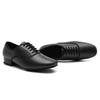 Niedriger Absatz Schwarzes Leder Herren Moderne Tanzschuhe Samba Salsa Tango Lateinamerikanischer Gesellschaftstanzschuh 2,5 cm Absatz Indoor