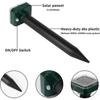 4pcs Mole Repeller Solar Mole Repellent Ultrasonic Ip66 Waterproof Solar Powered Animal Scarer Repellent Repel Mole, Gopher, Snake,rodent, Mouse, Chas