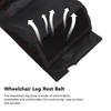Wheelchair Leg Strap Black Wheelchair Foot Rest Restraint for Elderly Disabled Legs Restraining