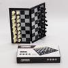 Magnetic Folding Chess Set for Primary Students: Portable Black & White Pieces for Competition