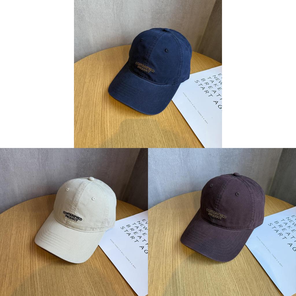 American Retro Letter Baseball Cap With Sunshade For Casual Outings