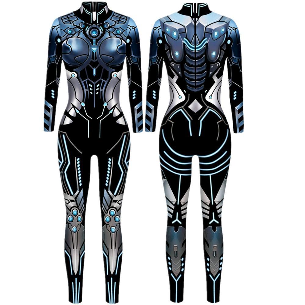 Halloween 3D Robot Armor Parent-Child Cosplay Jumpsuit