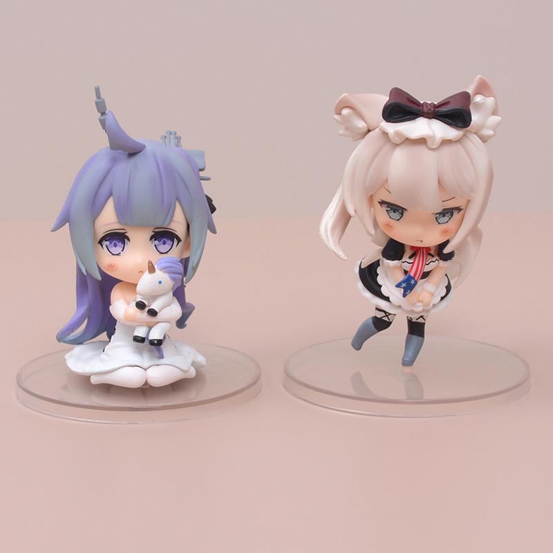 Figuras Coleccionables de PVC de Unicornio y Harman de Azur Lane para Fans de Anime